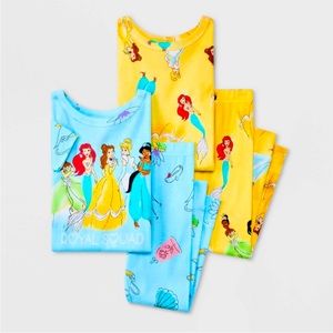 BNWT Disney Princess 4pc Pajama Set Size 3T